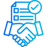 Contract negotiation icon